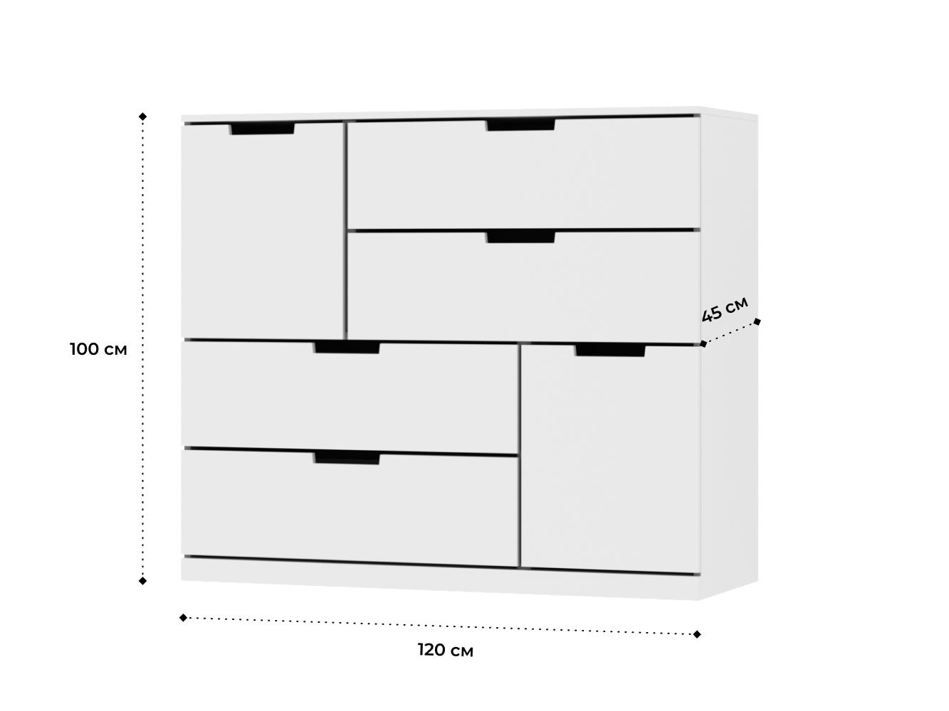 Комод Нордли 34 white ИКЕА (IKEA) изображение товара