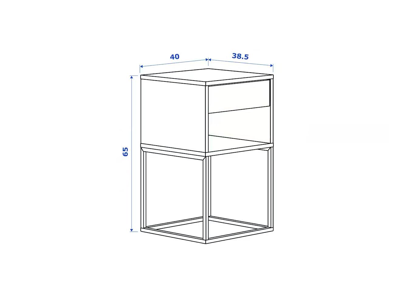 Прикроватная тумба Викхамер 14 white ИКЕА (IKEA) изображение товара